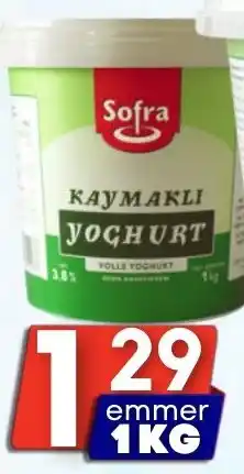 Özbaktat Supermarkt Sofra yoghurt turkse stijl 3.8% aanbieding