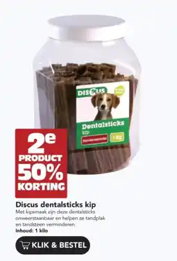 Discus Discus dentalsticks kip aanbieding