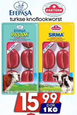 Özbaktat Supermarkt Efepasa / egetürk turkse knoflookworst aanbieding