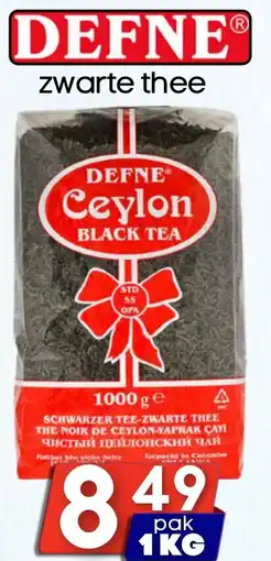 Özbaktat Supermarkt Defne zwarte thee aanbieding