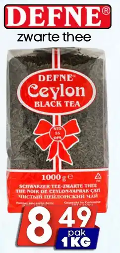 Özbaktat Supermarkt Defne zwarte thee aanbieding