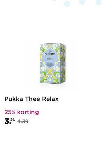 Plein.nl Pukka thee relax aanbieding