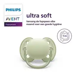 Trekpleister Philips Avent Ultra Soft 0-6M SCF091/05 Fopspeen aanbieding
