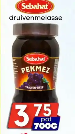 Özbaktat Supermarkt Sebahat Druivenmelasse aanbieding
