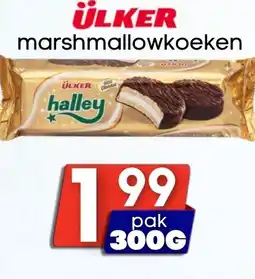 Özbaktat Supermarkt Ülker marshmallowkoeken aanbieding