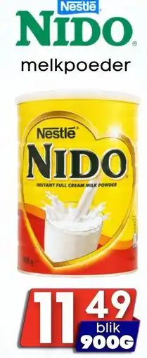 Özbaktat Supermarkt Nido melkpoeder aanbieding