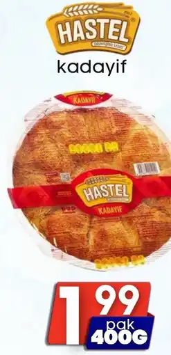 Özbaktat Supermarkt Hastel kadayif aanbieding