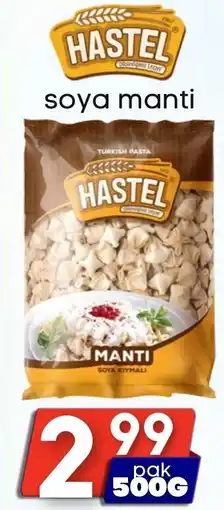 Özbaktat Supermarkt Hastel Soya Manti aanbieding