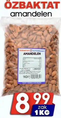 Özbaktat Supermarkt Özbaktat Amandelen aanbieding