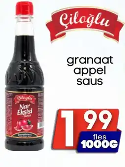 Özbaktat Supermarkt Çiloğlu granaat appel saus aanbieding