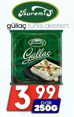 Özbaktat Supermarkt Buremis güllaç turks dessert aanbieding