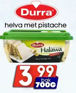 Özbaktat Supermarkt Durra helva met pistache aanbieding