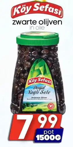 Özbaktat Supermarkt Köy Sefasi zwarte olijven aanbieding