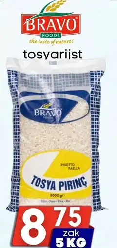 Özbaktat Supermarkt Bravo Foods tosyarijst aanbieding