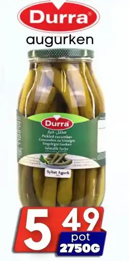 Özbaktat Supermarkt Durra augurken aanbieding