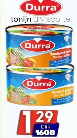 Özbaktat Supermarkt Durra tonijn aanbieding
