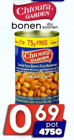 Özbaktat Supermarkt Chtoura garden bonen aanbieding