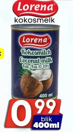 Özbaktat Supermarkt Lorena kokosmelk aanbieding