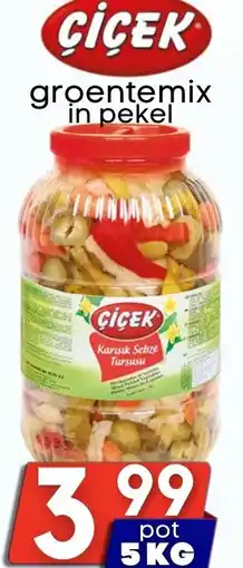 Özbaktat Supermarkt Cicek Groentemix in pekel aanbieding