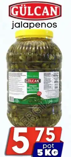Özbaktat Supermarkt Gulcan jalapenos aanbieding