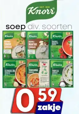 Özbaktat Supermarkt Knorr Soep aanbieding