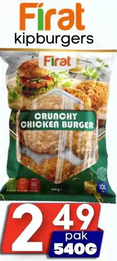 Özbaktat Supermarkt Firat kipburgers aanbieding