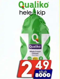 Özbaktat Supermarkt Qualiko hele kip aanbieding