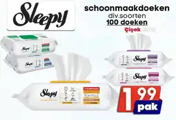 Özbaktat Supermarkt Sleepy Schoonmaakdoeken aanbieding