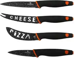 Bol.com Berlinger Haus - 2302 - 4-delige messenset met marmeren coating - Granit Diamond Line aanbieding