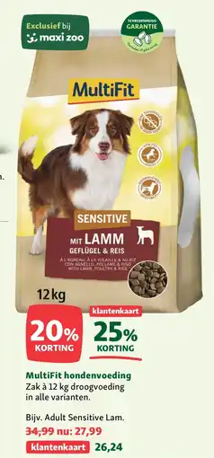 Maxi Zoo MultiFit hondenvoeding aanbieding