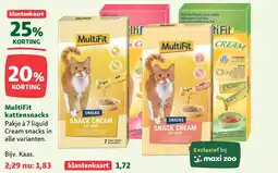 Maxi Zoo MultiFit kattensnacks aanbieding