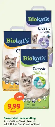 Maxi Zoo Biokat's kattenbakvulling aanbieding