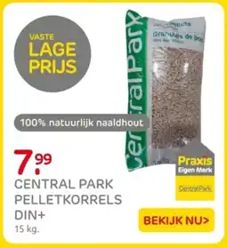 Praxis Central park pelletkorrels din+ aanbieding