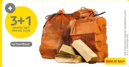 Praxis Op haardhout aanbieding