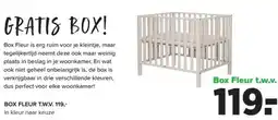 Baby-Dump Box fleur aanbieding