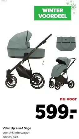 Baby-Dump Velar Up 2-in-1 Sage aanbieding