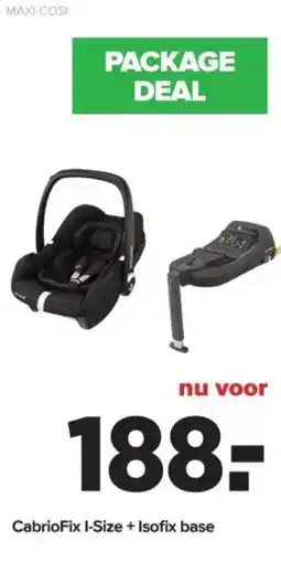 Baby-Dump CabrioFix I-Size + Isofix base aanbieding