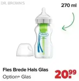 Baby-Dump Fles Brede Hals Glas aanbieding