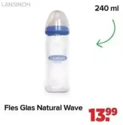 Baby-Dump Fles Glas Natural Wave aanbieding