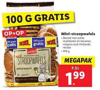 Lidl Mini-stroopwafels 416g aanbieding