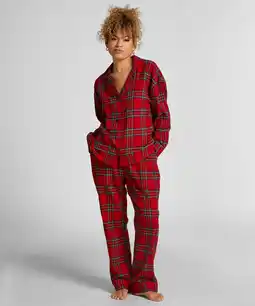 Hunkemoller Hunkemöller Petite pyjamabroek Flanel Rood aanbieding