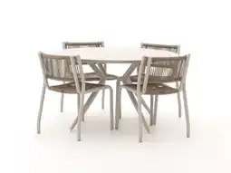 Kees Smit Manifesto Misurina/Sora ø127cm dining tuinset 5-delig aanbieding