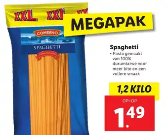 Lidl Spaghetti 1.2 kilo aanbieding