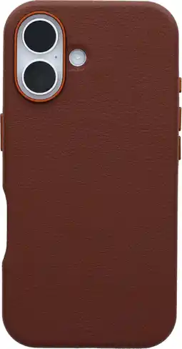 Coolblue Otterbox Symmetry Apple iPhone 16 Back Cover met MagSafe Magneet Leer Bruin aanbieding