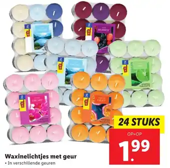 Lidl Waximelichtjes met geur aanbieding