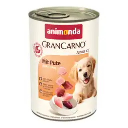 Zooplus 6x400g Animonda GranCarno Original Junior Kalkoen nat hondenvoer aanbieding