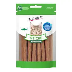 Zooplus 30g Dokas sticks met zalmfilet kattensnacks aanbieding