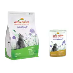 Zooplus 2 kg Almo Nature Intestinal Help + 6 x 70 g bijpassend natvoer voor een speciale prijs! aanbieding