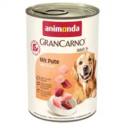 Zooplus animonda GranCarno Original Adult 6 x 400 g - met Kalkoen aanbieding