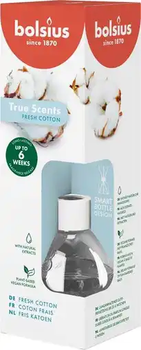 Intratuin Bolsius geurstokjes True Scents Fresh Cotton 60 ml aanbieding